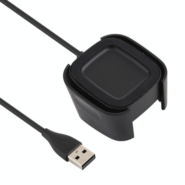 For Fitbit Versa 2 Charger Charging Dock Base Stand Holder with 1m Charging Cable(Black)