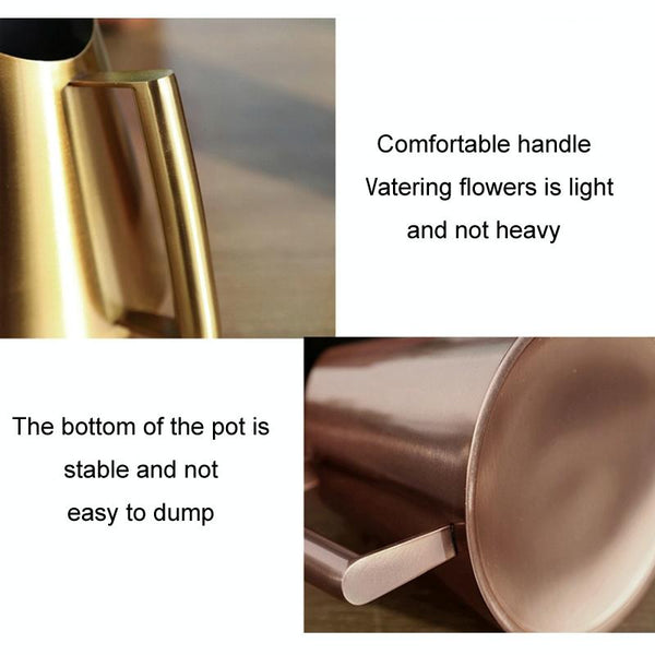 Household Gardening Stainless Steel Long Spout Watering Pot, Size: 400ML(Bronze)