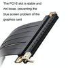 PCI-E 3.0 16X 180-degree Graphics Card Extension Cable Adapter Cable, Length: 10cm