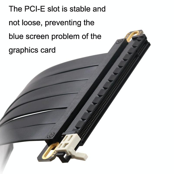 PCI-E 3.0 16X 180-degree Graphics Card Extension Cable Adapter Cable, Length: 10cm