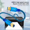 Printer / Hard Disk USB 3.0 A Male to B Male Connector Cable, Length:0.6m(Blue)