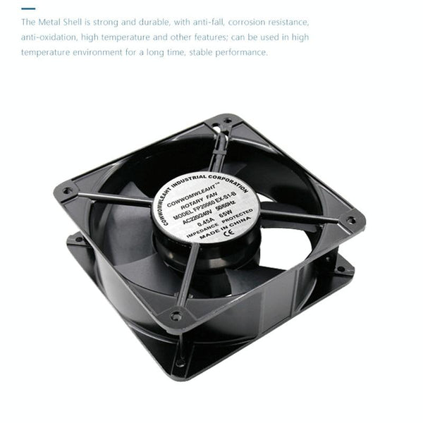 FP20060 220V 20cm Chassis Cabinet Metal Case Low Noise Cooling Fan