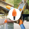 Water Rocket Washer Garden Hose Cleaning Head Drainage Trench Pressure Washer(Brown)