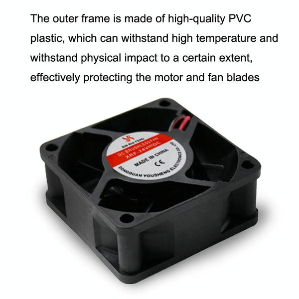 XIN RUI FENG 12V Ball Bearing 6cm Quiet DC Cooling Fan