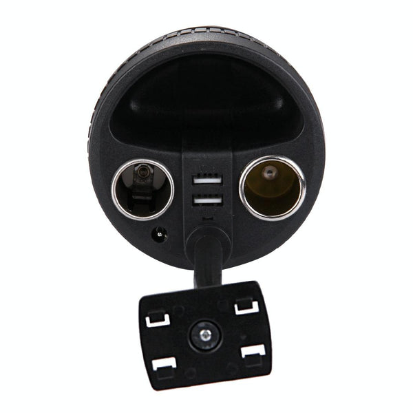 Olesson 2 in 1 Car Charger Cup Holder PowerCup Phone / Tablet Holder + 2.1A / 1A Dual-USB Ports Car Cigarette Lighter Socket Car Charger