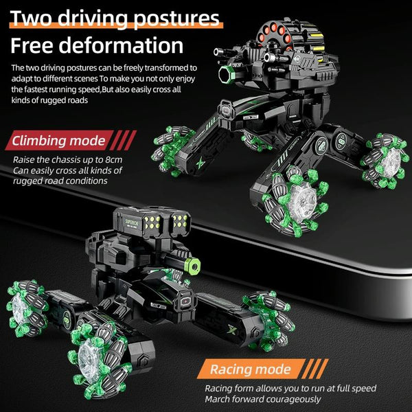 DM-588 Four-wheel Battle Side Spray Remote Control Car, Specification:Single Control Water Bomb(Blue)