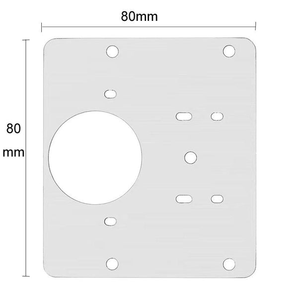 5pcs Cabinet Door Repair Hinge Mounting Plate Hinge Fixing Panel Installing Piece Tool, Size: 80 x 80mm