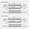 GEEPUT 220V To 24V LED Waterproof Power Supply Switch Transformer, Model: 8.33A 200W