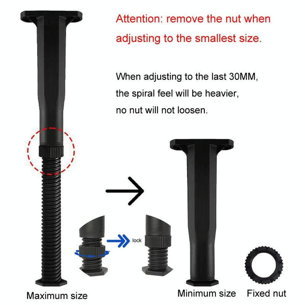 20-37cm Adjustable Underbed Beam Support Holder Retractable Furniture Booster Bracket
