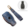 Hallmo Car Cowhide Leather Key Protective Cover Key Case for Old Mercedes-Benz E300L(Brown)
