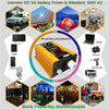 Tang III Generation 12V to 220V 6000W Modified Square Wave Car Power Inverter with LCD Display & Dual USB(Yellow)