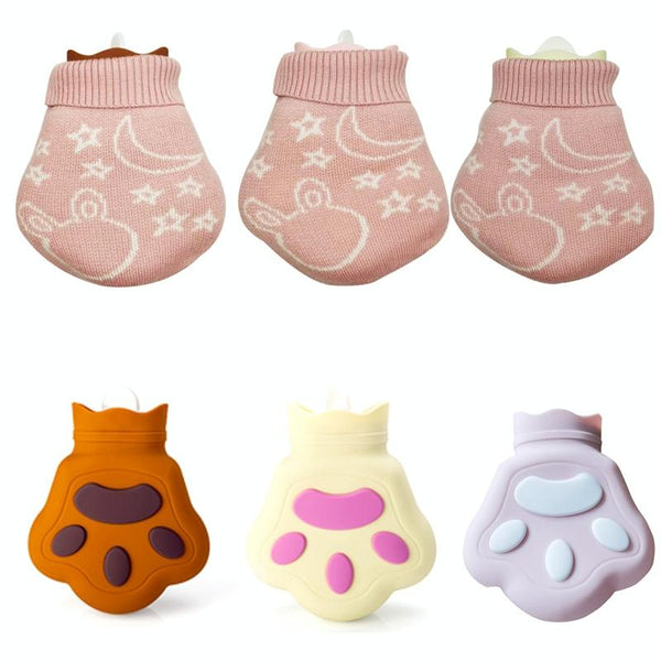 Silicone Microwave Oven Heating Water Injection Hand Bag, Color: Brown