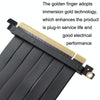 PCI-E 3.0 16X 180-degree Graphics Card Extension Cable Adapter Cable, Length: 10cm