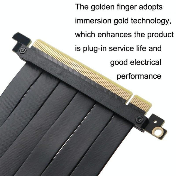 PCI-E 3.0 16X 180-degree Graphics Card Extension Cable Adapter Cable, Length: 10cm