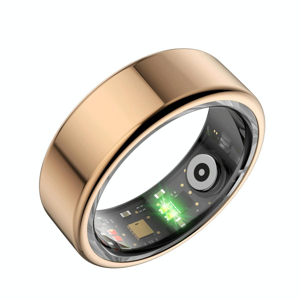 R02 SIZE 11 Smart Ring, Support Heart Rate / Blood Oxygen / Sleep Monitoring / Multiple Sports Modes(Gold)