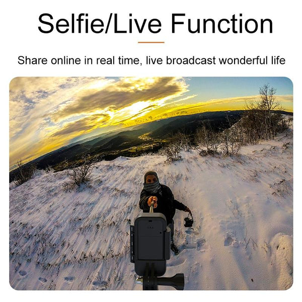 4K/30FPS 5G/2.4G HD Night Video Outdoor Waterproof Riding Record Thumb Camera, Spec: Battery Black