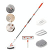Shower Cleaning Brush With 52 Inch Adjustable Handle Tub Tile Scrubber Brush, Spec: Set 4