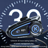 KUQIBAO Motorcycle Helmet Long-lasting Waterproof Bluetooth Headset with Light(Soft Microphone)