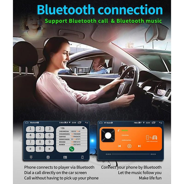 9093 Car HD 9 inch Radio Receiver MP5 Player for Volkswagen, Support FM & Bluetooth & TF Card & GPS & WiFi 1GB+16GB