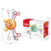 Baby Puzzle Fun Finger Pumping Toys Enlightenment Early Teaching Toys, Style: Cartoon Crab (Orange)
