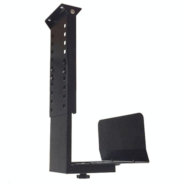 Universal PC Case Holder CPU Stand Hanging Adjustable Computer Mainframe Host Bracket, 300-500mm Height Adjustable, 145-235mm Width Adjustable(Black)