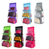 B05005 Double Sided 6 Pocket Hanging Bag Non-woven Fabric Hanging Handbag Organizer(Blue)