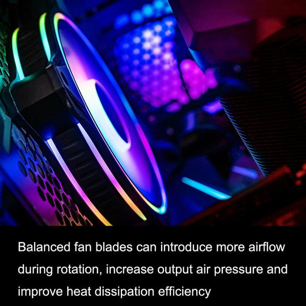 MF140 HALO ARGB 14cm RGB 5V/3PIN Computer Case Quiet PWM Fan PC CPU Cooler, Color: White