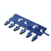 Multi Clip Portable Fabric Clothes Hanger Multifunctional Folding Fabric Clothes Clip Hangers, Color: Whale