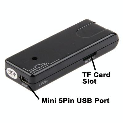 Digital Voice Recorder MP3 Player with 4GB Memory, Support Camera, TF Card, Built in rechargeable Lithium-ion battery (156)