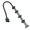 40cm 18AWG Large 4Pin Sleeve Grid 1 To 5 SATA Hard Drive Cage Cable