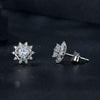 S925 Sterling Silver Plated With White Gold Shining Moissanite Earrings(MSE048)