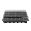 Seedling Tray Sprout Plate 24 Holes Nursery Pots Tray Lids Box For Gardening Bonsai Mini Greenhouse Nursery Plate Three Sets