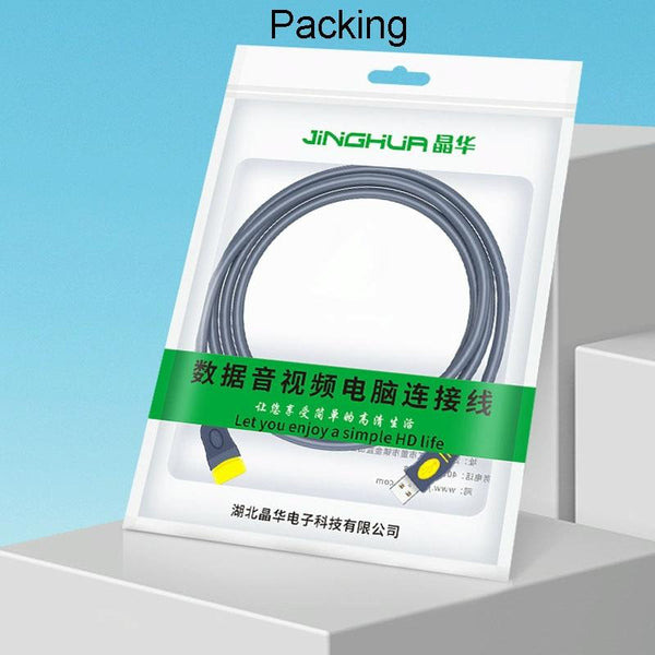 JINGHUA U111 USB 2.0 Data Extension Cable Computer Audio/Video Adapter Cord, Size: 5m(Gray)
