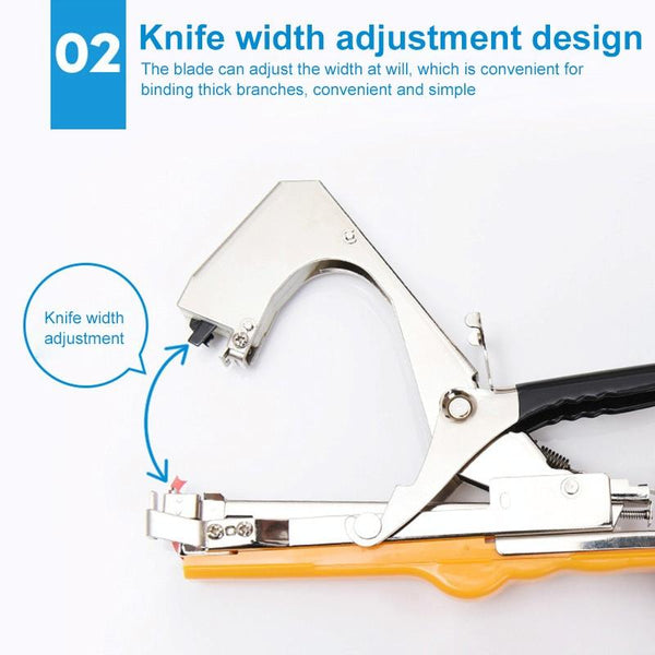 Agriculture Tape Tool Hand Tying Machine Garden Plant Tape Tool Tapener Machine Adhesive Tape Machine(Yellow)