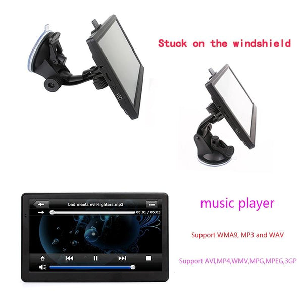 7 inch Car HD GPS Navigator 8G+128M Resistive Screen Support FM / TF Card, Specification:South America Map