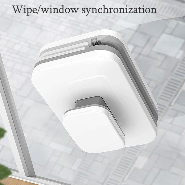 Adjustable Magnetic Glass Wiper Double-Sided Magnetic Window Wiper High-Level Insulating Glass Cleaner, Specification: Rectangle 8-15mm
