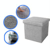 Home Foldable Fabric Storage Chairs Multifunctional Square Sofa, Color: Dark Red