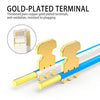 Gold Plated Head CAT7 High Speed 10Gbps Ultra-thin Flat Ethernet Network LAN Cable(20m)