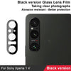 For Sony Xperia 1 V IMAK Rear Camera Lens Glass Film Black Version