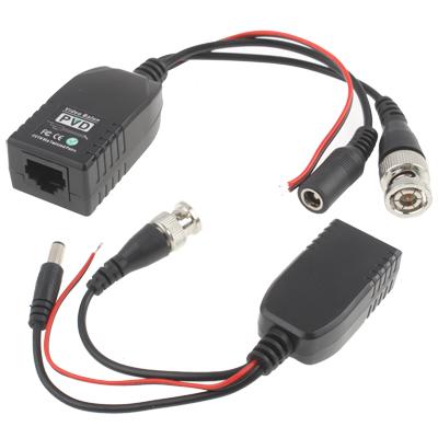 Passive Video Balun Transmitter over Cat5/RJ45 - Power/Data