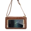 Universal Crazy Horse Texture Touch Screen Wallet Style PU Leather Shoulder Bag for Galaxy Note 8 & Mega 6.3, Huawei Mate 8 / Mate 7, etc. 6.3 inch Below(Coffee)