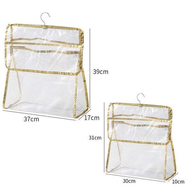Home Wall Mounted Transparent Underwear Storage Bag, Color: Silver Edge (Small)