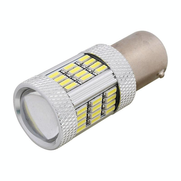2PCS 1156 10W 540LM White Light 54 LED 4014 SMD Car Brake Light Steering Light Bulb, DC 12V