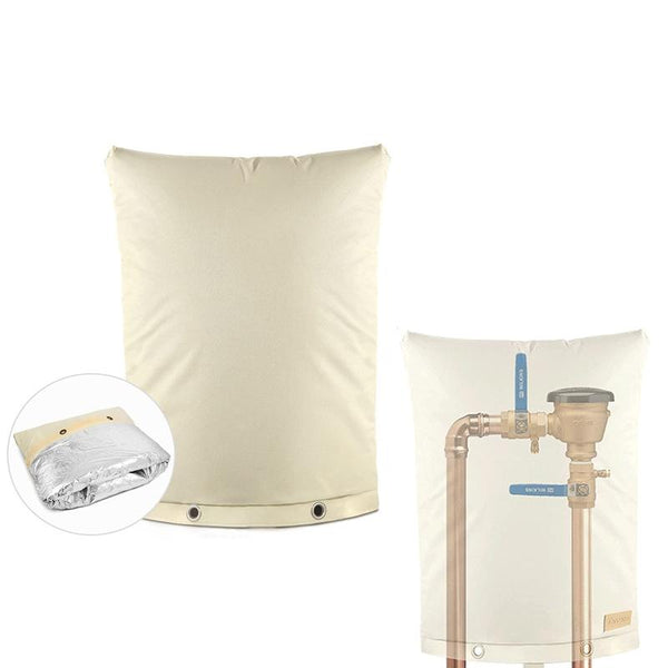 Outdoor Faucet Backflow Valves Anti-Freeze Cover Water Faucet Protector 63 x 77cm
