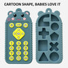 Cartoon Reomte Baby Teething Toys Silicone Baby Teether for Newborn Toddlers Infants, Style: Bear Black