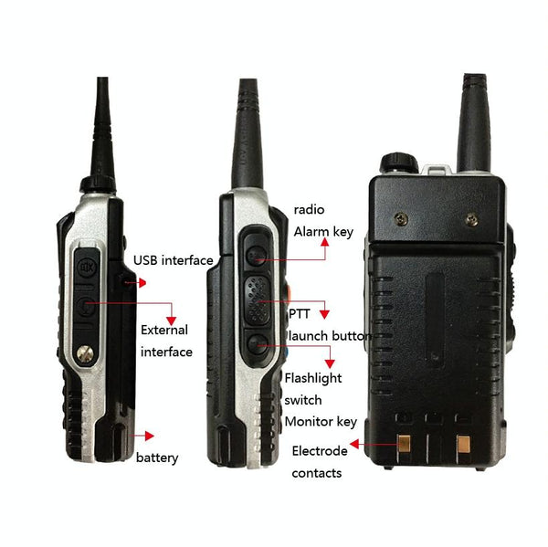 Baofeng BF-B2Plus Outdoor 50km Mini High-power FM Walkie-talkie, Plug Specifications:US Plug