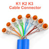 K1 100pcs /Pack Network Cable Telephone Line Connector Moisture-Proof Waterproof Wiring Terminals