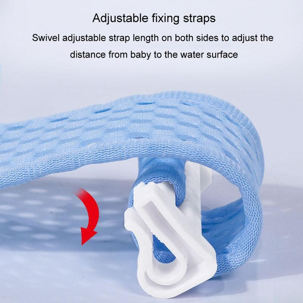 Baby Bath Tub Bathing Support Net Stand Newborn Non-Slip Suspended Shower Mat, Style: 5 Buckle Green