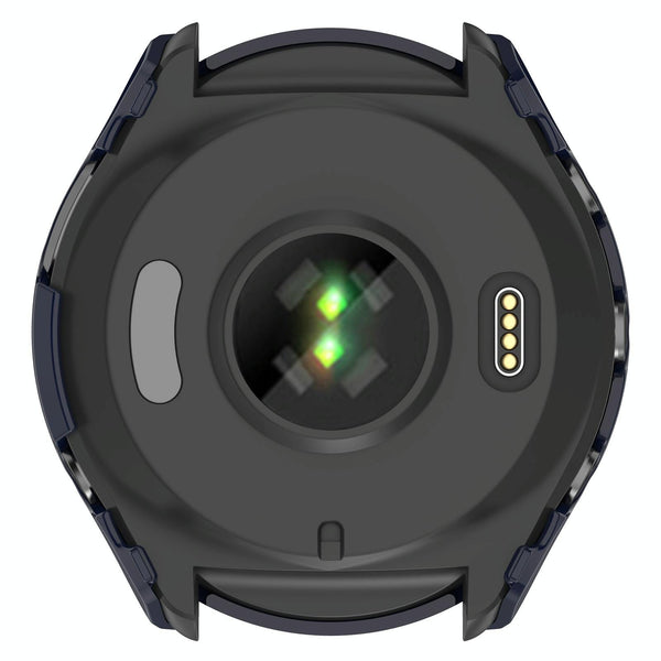 For Garmin Forerunner 965 PC + Toughened Film Integrated Watch Protective Case(Black)