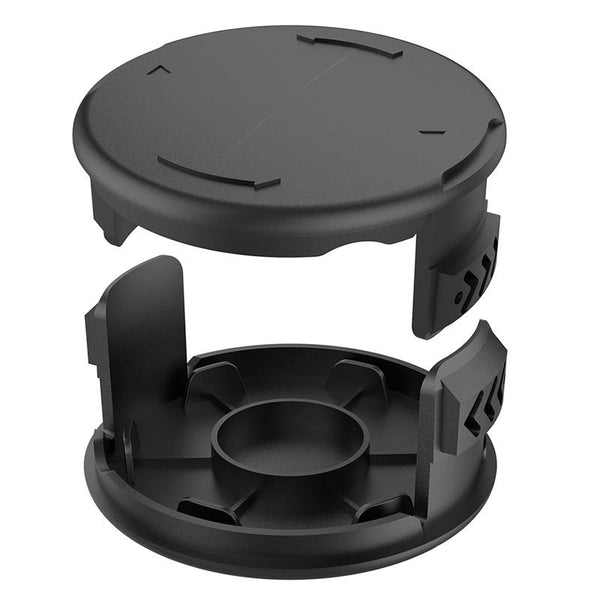 2PCS GK04 Cordless Weeder Lawn Mower Spool Cover For Greenworks(Black)